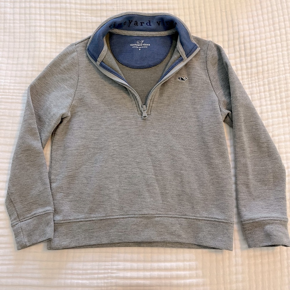 Vineyard Vines Boys’ Saltwater Quarter Zip- Size 6